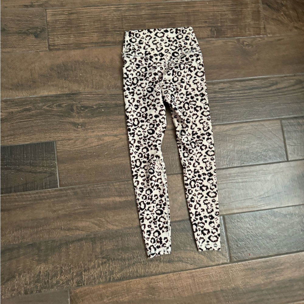 Cheetah print workout leggings